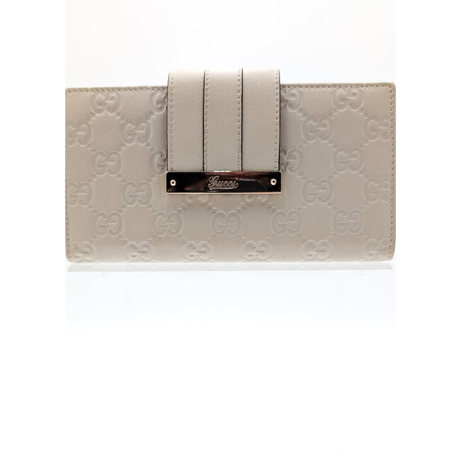 Wallet Gucci Guccissima GG White Leather 126015027