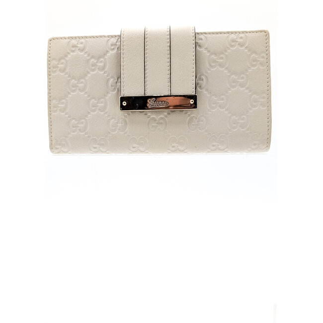 Wallet Gucci Guccissima GG White Leather 126015027