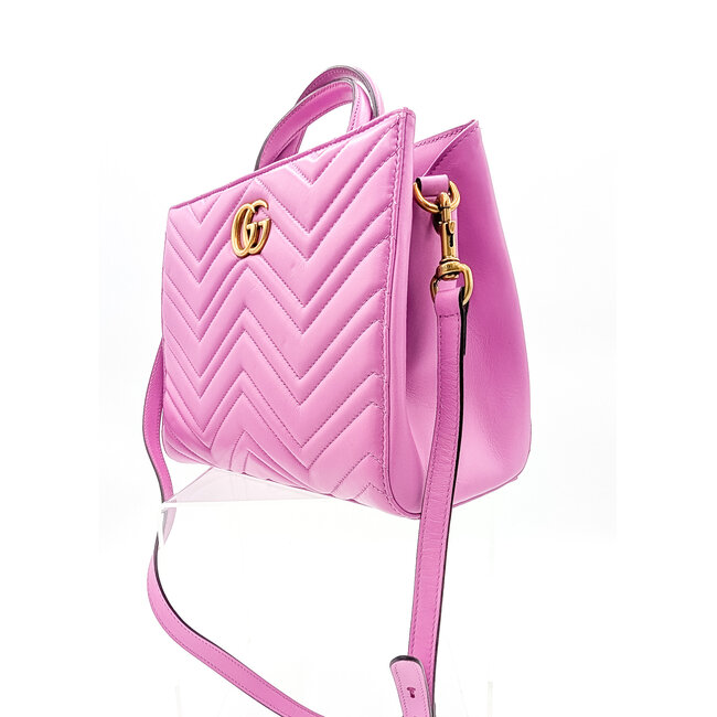 Top Handle Gucci Chevron Matelasse Pink 2-Way 126015003