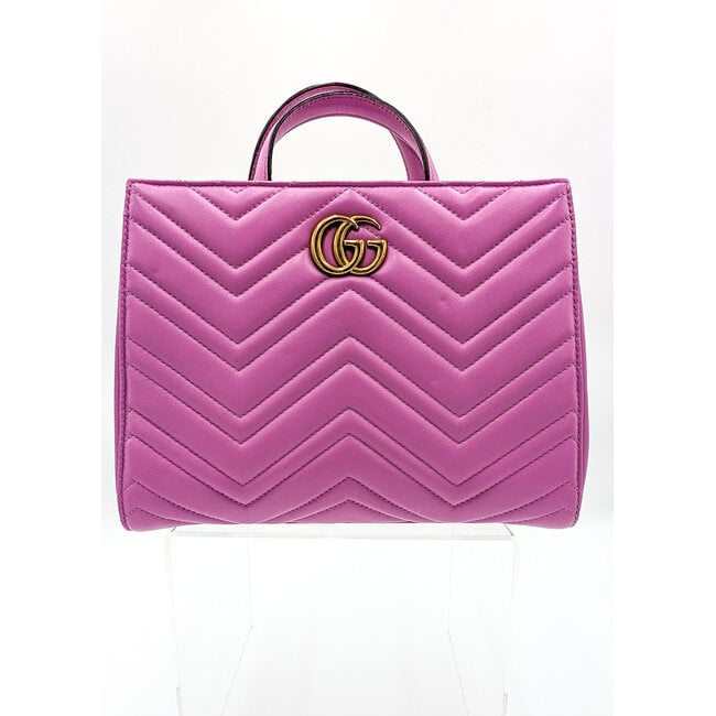 Top Handle Gucci Chevron Matelasse Pink 2-Way 126015003