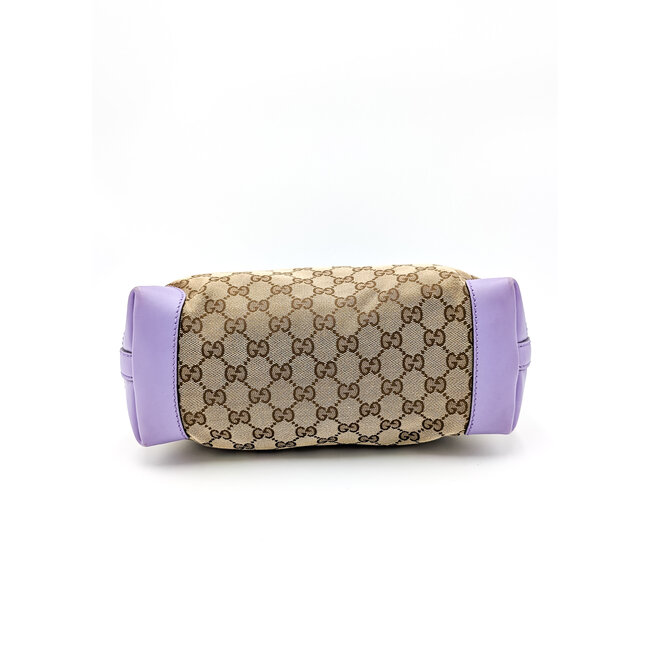 Shoulder Gucci GG Canvas Purple Leather Tote 126015004