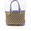 Shoulder Gucci GG Canvas Purple Leather Tote 126015004