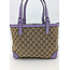 Shoulder Gucci GG Canvas Purple Leather Tote 126015004