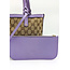 Shoulder Gucci GG Canvas Purple Leather Tote 126015004