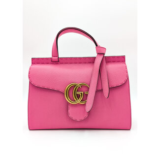 Handbag Gucci Marmont Pink Calfskin 126015008