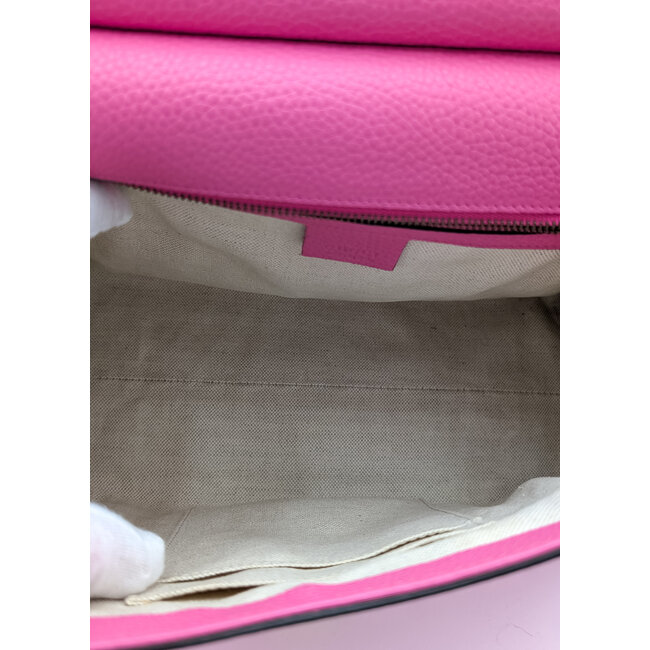 Handbag Gucci Marmont Pink Calfskin 126015008