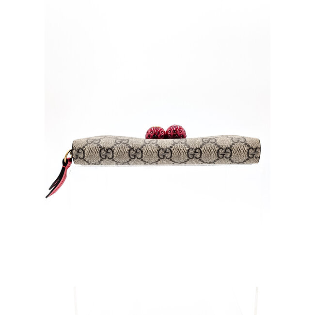 Wallet Gucci Zip Cherry Canvas 126015015
