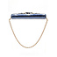 Clutch Gucci Emily WOC GG Navy Patent Leather 126015020