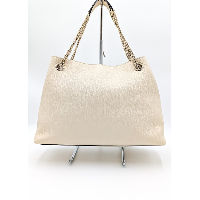 Shoulder Gucci Soho Interlocking GG White Leather 126015001