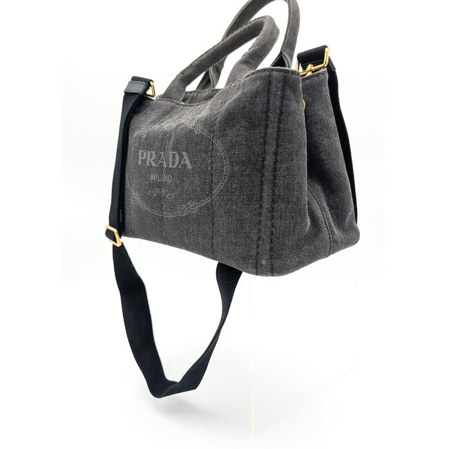 Handbag Prada Canapa Denim Tote 2-Way 126015002