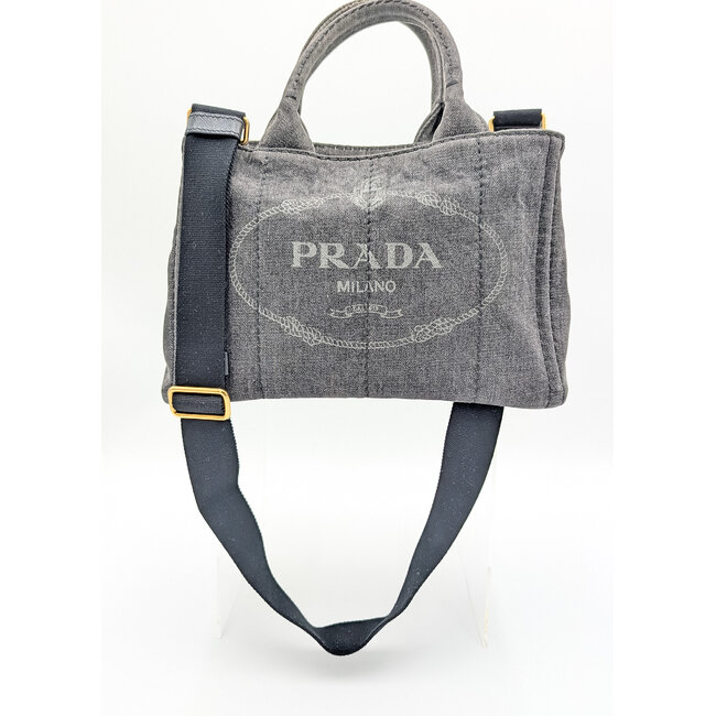 Handbag Prada Canapa Denim Tote 2-Way 126015002