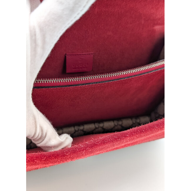 Handbag Gucci Dionysus Red Trim Leather Canvas 126015034