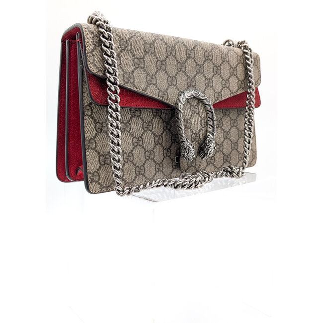 Handbag Gucci Dionysus Red Trim Leather Canvas 126015034