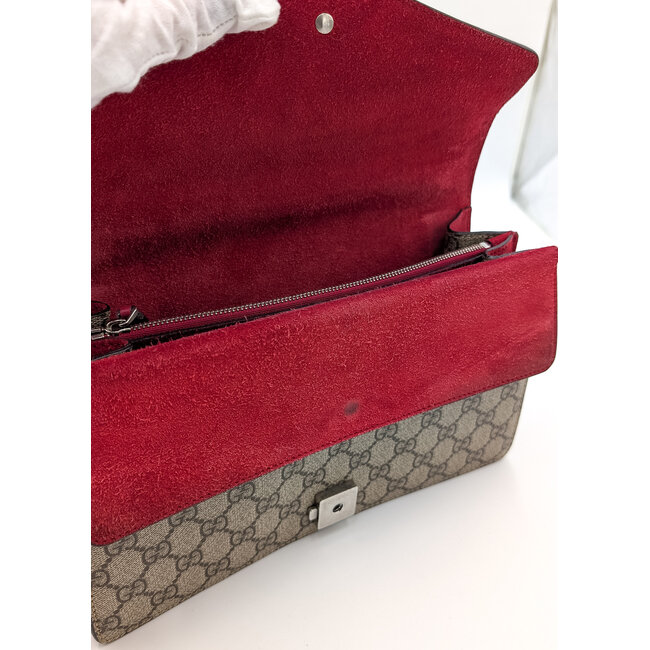 Handbag Gucci Dionysus Red Trim Leather Canvas 126015034