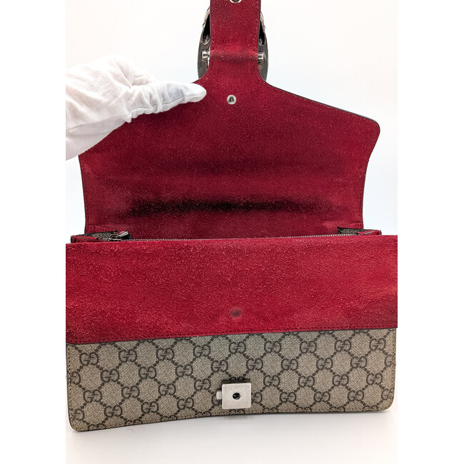 Handbag Gucci Dionysus Red Trim Leather Canvas 126015034