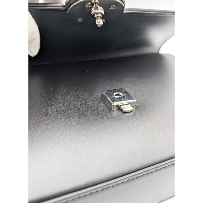 Handbag Gucci Petit GG Black Leather 126015041