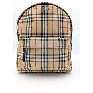 Backpack Burberry Check Sand 15x12" 126015029