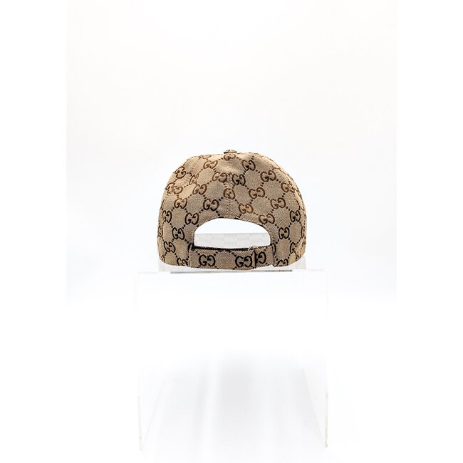 Cap Gucci Logo Beige Canvas 126015055