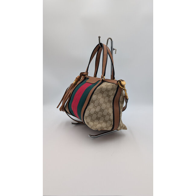 Handbag Gucci Sherry Line Red/Green Stripe 126015051