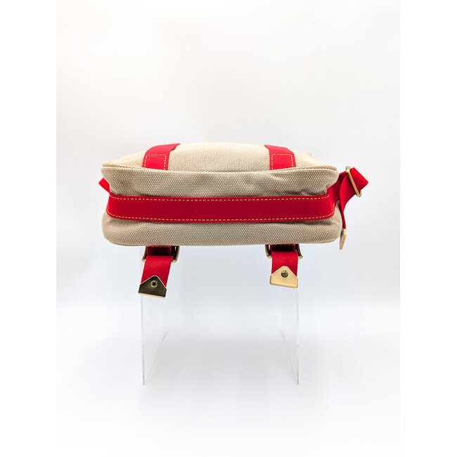 Crossbody Louis Vuitton Antigua Besace PM Canvas Red/Beige 126015064