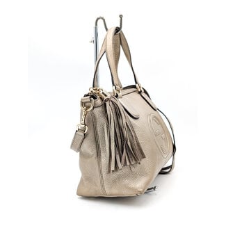 Handbag Gucci GG Tassel Golden Leather 126015060