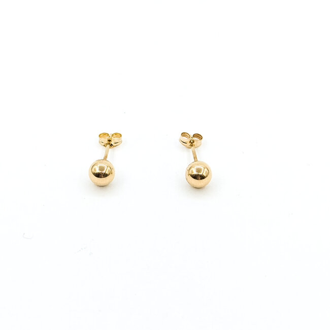 Earrings Ball 14ky 4.85mm .3g 125102022