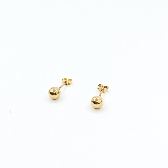 Earrings Ball 14ky 4.85mm .3g 125102022