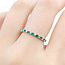 Ring Bridal .25ctw Round Diamonds .30ctw Emerald 14kw 2mm Sz6 1.7g 125120066