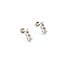 Earrings 3 Stone .25ctw Round Diamonds 14kw 1.84g 125120007