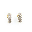 Earrings Omega Back 1.25ctw Round Diamonds 14ky 20x6.5mm 6.25g 225120032