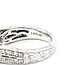 Ring 3-Stone Halo Milgrain & Wheat 1.00ctw Round Diamonds 14ktt 4.75mm Sz5.5 5.27g 125120002