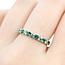 Ring Bridal .40ctw Round Diamonds 0.5ctw Emeralds 14kw 2.7mm Sz6.5 2.3g 125120061