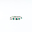 Ring Bridal .40ctw Round Diamonds 0.5ctw Emeralds 14kw 2.7mm Sz6.5 2.3g 125120061