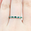 Ring Bridal .40ctw Round Diamonds 0.5ctw Emeralds 14kw 2.7mm Sz6.5 2.3g 125120061