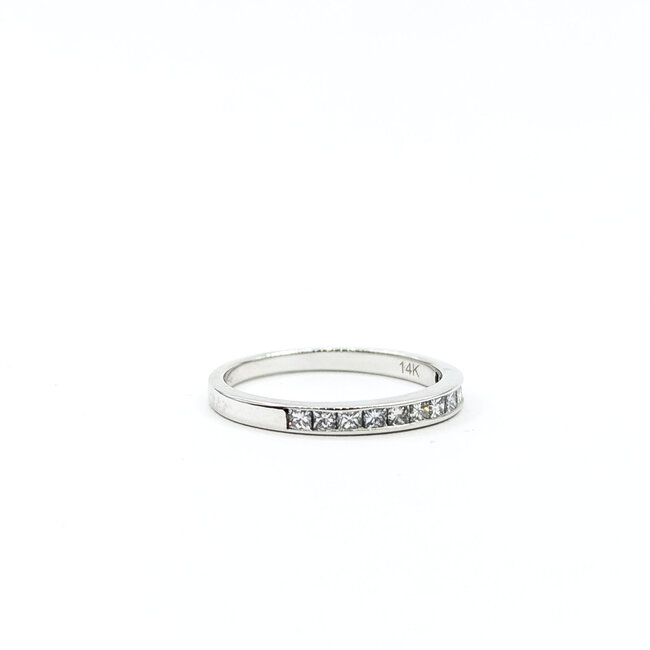 Ring Bridal .33ctw Princess Diamonds 14kw sz6.5 1.8g 125120084