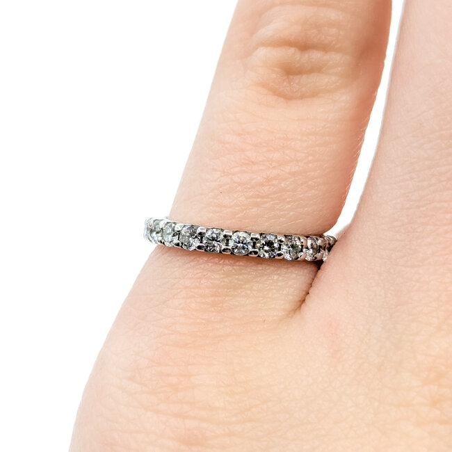 Ring Band .33ctw Round Diamonds 14kw 2.4mm Sz4 1.97g 125120076