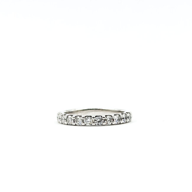 Ring Band .33ctw Round Diamonds 14kw 2.4mm Sz4 1.97g 125120076