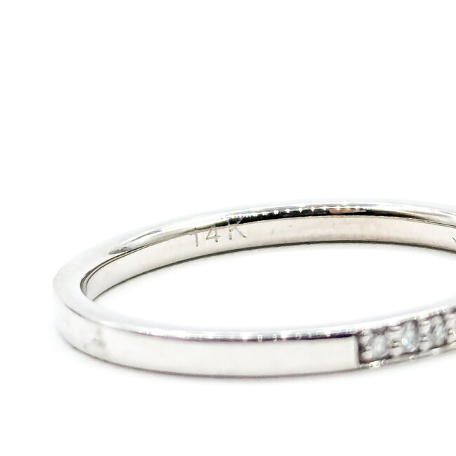 Ring Bridal .20ctw Round Diamonds 14kw 2mm Sz7 1.8g 125120059