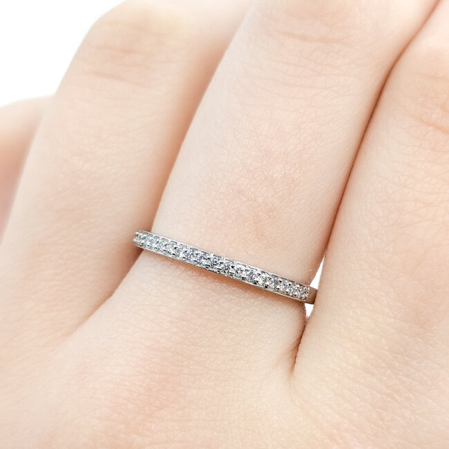 Ring Bridal .20ctw Round Diamonds 14kw 2mm Sz7 1.8g 125120059