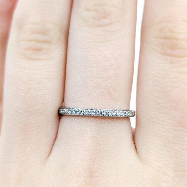 Ring Bridal .20ctw Round Diamonds 14kw 2mm Sz7 1.8g 125120059