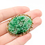 Brooch Carved Jade 14ky 40mmx30mm 8.2g 225120037