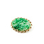 Brooch Carved Jade 14ky 40mmx30mm 8.2g 225120037