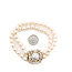 Bracelet Double Strand 2.00ctw Round Diamonds 13mm, 7mm South Sea Pearl 18ky 15mm 7.5" 37.95g 225120006