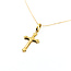 Pendant Cross 18ky 1.1x.5" 14-15" 1.12g 125122004