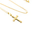 Pendant Cross 18ky 1.1x.5" 14-15" 1.12g 125122004