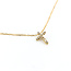 Pendant Cross .10ctw Round Diamonds 18ky 9.5x7.5mm 15.5" 1.55g 125120103