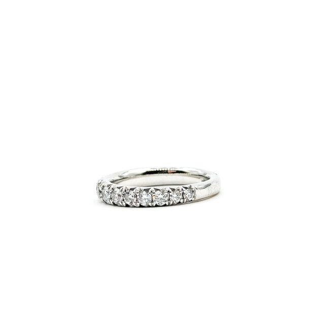 Ring Bridal 3/4 Eternity .75ctw Round Diamonds 14kw 3.3mm Sz5.5 1.6g 125120017