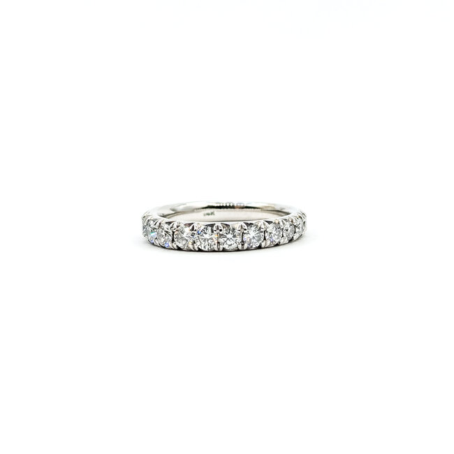 Ring Bridal 3/4 Eternity .75ctw Round Diamonds 14kw 3.3mm Sz5.5 1.6g 125120017