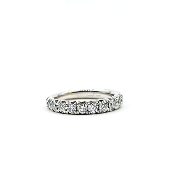 Ring Bridal 3/4 Eternity .75ctw Round Diamonds 14kw 3.3mm Sz5.5 1.6g 125120017