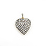 Pendant Heart Locket 6.00ctw Round Diamonds 18ky & Sterling 1.75x1.4" 20.1g 125120013